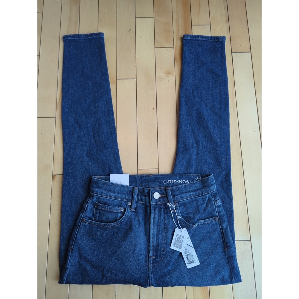 Outerknown Strand High Rise Skinny Jeans Size 25, NWT, Organic Cotton